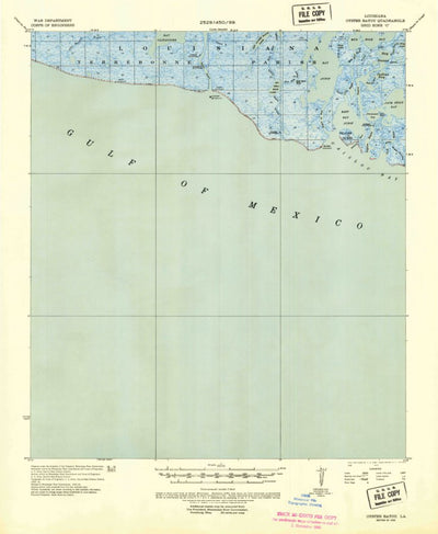 United States Geological Survey Oyster Bayou, LA (1935, 62500-Scale) digital map