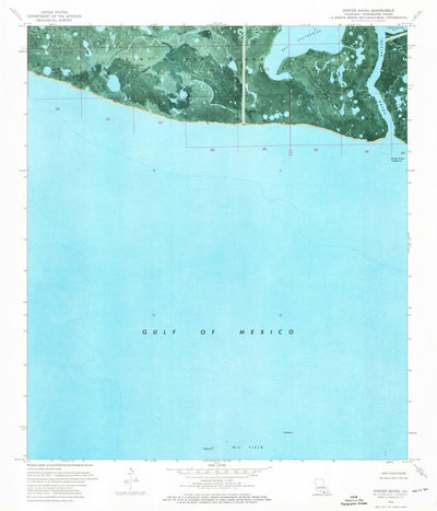 United States Geological Survey Oyster Bayou, LA (1974, 24000-Scale) digital map