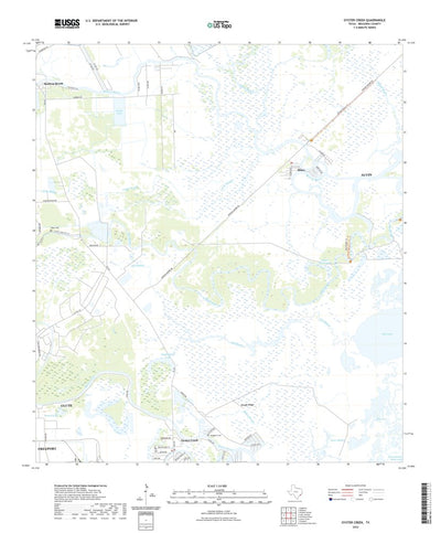 United States Geological Survey Oyster Creek, TX (2022, 24000-Scale) digital map