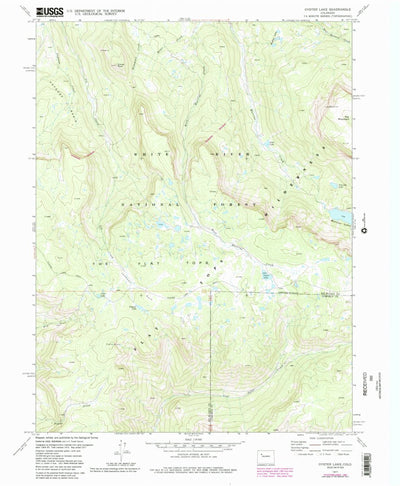 United States Geological Survey Oyster Lake, CO (1977, 24000-Scale) digital map