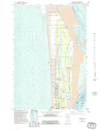 United States Geological Survey Oysterville, WA (1957, 24000-Scale) digital map