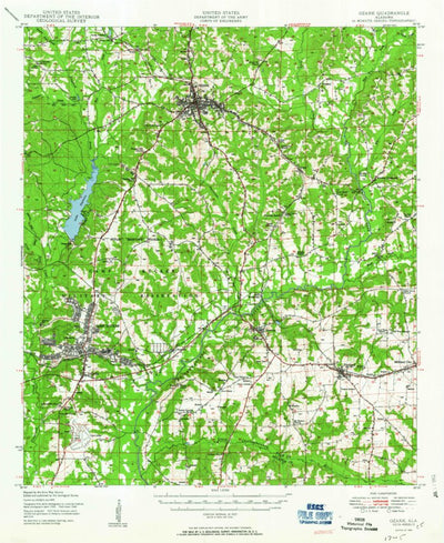 United States Geological Survey Ozark, AL (1950, 62500-Scale) digital map
