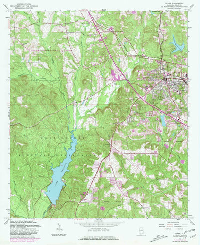 United States Geological Survey Ozark, AL (1960, 24000-Scale) digital map