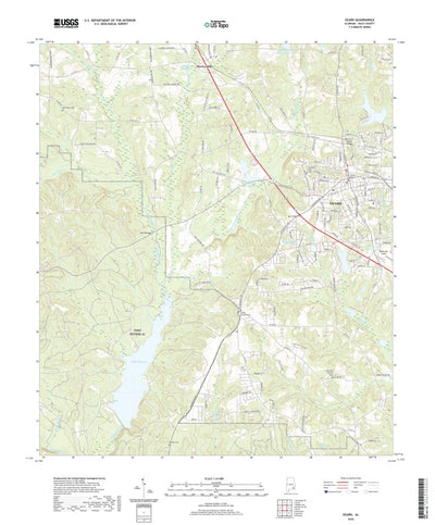 United States Geological Survey Ozark, AL (2020, 24000-Scale) digital map