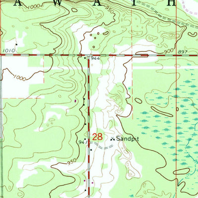 United States Geological Survey Ozark, MI (1964, 24000-Scale) digital map