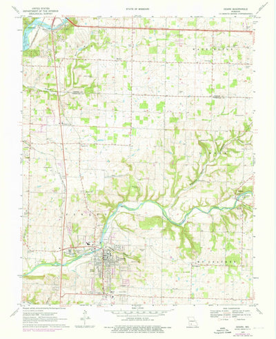 United States Geological Survey Ozark, MO (1970, 24000-Scale) digital map