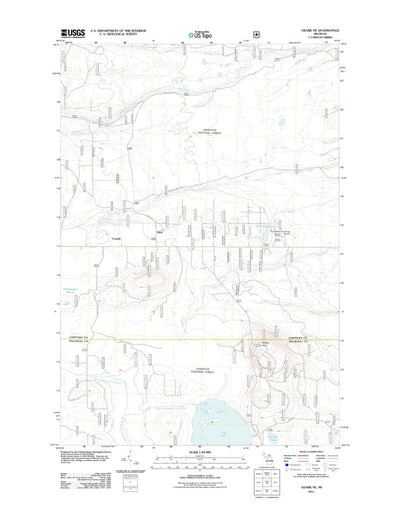 United States Geological Survey Ozark NE, MI (2011, 24000-Scale) digital map