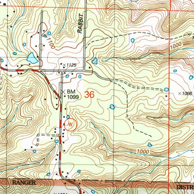 United States Geological Survey Ozark Springs, MO (2004, 24000-Scale) digital map