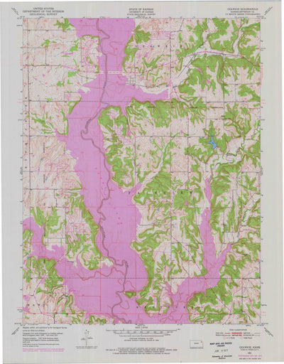 United States Geological Survey Ozawkie, KS (1951, 24000-Scale) digital map