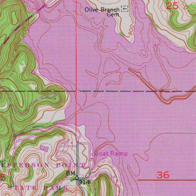 United States Geological Survey Ozawkie, KS (1951, 24000-Scale) digital map