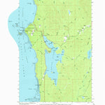 United States Geological Survey Ozette Lake, WA (1956, 62500-Scale) digital map