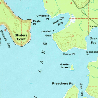 United States Geological Survey Ozette Lake, WA (1956, 62500-Scale) digital map
