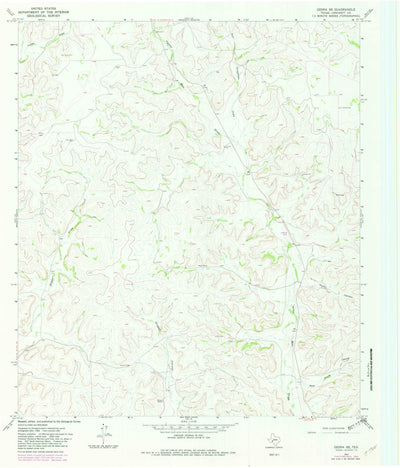 United States Geological Survey Ozona SE, TX (1967, 24000-Scale) digital map