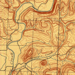 United States Geological Survey Ozone, AR (1889, 62500-Scale) digital map