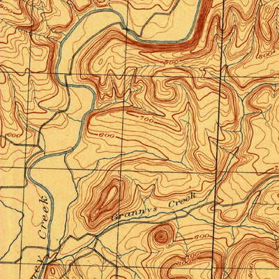 United States Geological Survey Ozone, AR (1889, 62500-Scale) digital map