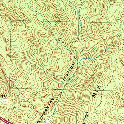 United States Geological Survey Ozone, TN (1946, 24000-Scale) digital map