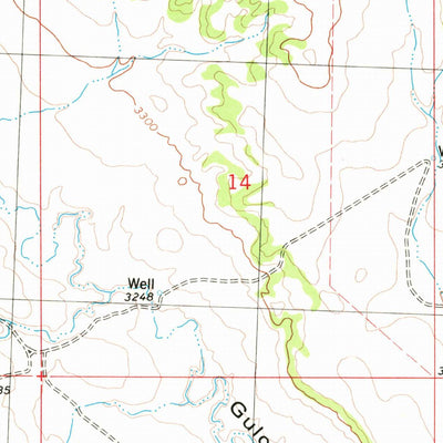 United States Geological Survey P K Ranch NE, MT (1980, 24000-Scale) digital map