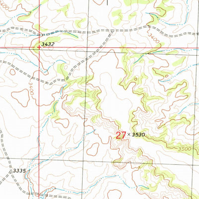 United States Geological Survey P K Ranch NE, MT (1980, 24000-Scale) digital map