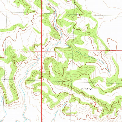 United States Geological Survey P K Ranch SE, MT (1980, 24000-Scale) digital map