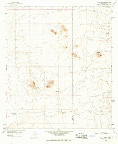 United States Geological Survey P O L Ranch, NM (1965, 24000-Scale) digital map