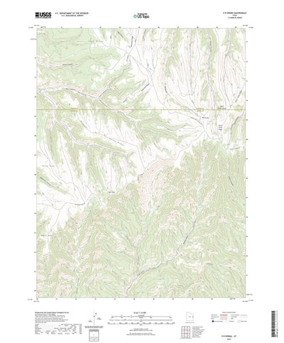 United States Geological Survey P R Spring, UT (2023, 24000-Scale) digital map