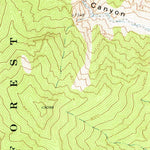 United States Geological Survey Pablo Canyon Ranch, NV (1971, 24000-Scale) digital map