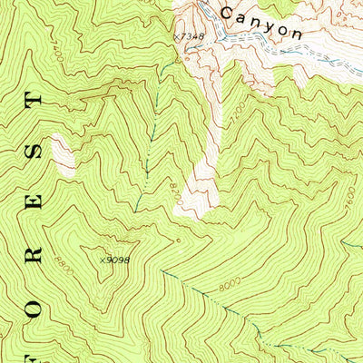 United States Geological Survey Pablo Canyon Ranch, NV (1971, 24000-Scale) digital map