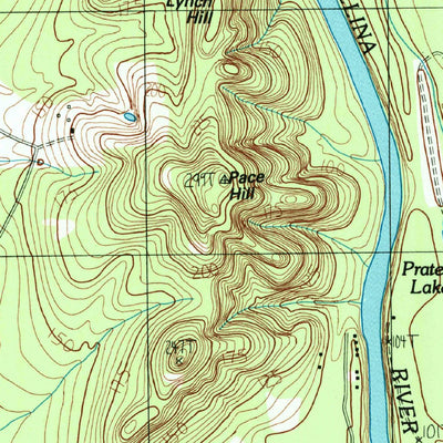 United States Geological Survey Pace Hill, TX (1984, 24000-Scale) digital map