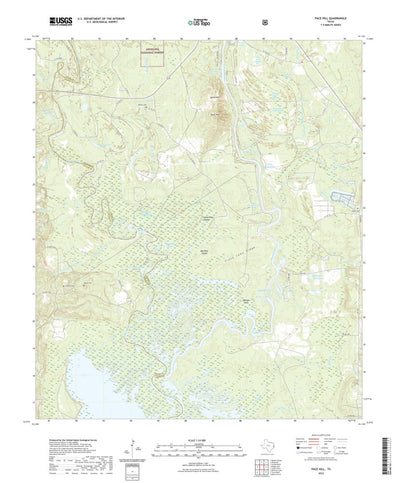United States Geological Survey Pace Hill, TX (2022, 24000-Scale) digital map