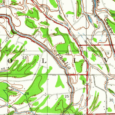 United States Geological Survey Pace, MS-AR (1939, 62500-Scale) digital map