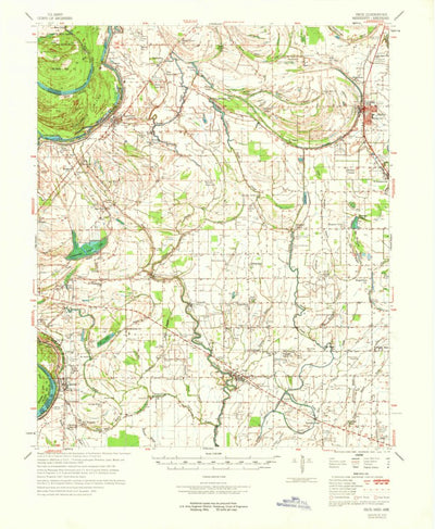 United States Geological Survey Pace, MS-AR (1970, 62500-Scale) digital map