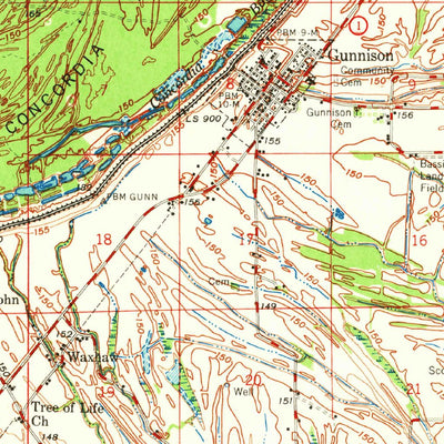 United States Geological Survey Pace, MS-AR (1970, 62500-Scale) digital map