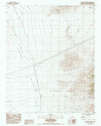 United States Geological Survey Pachalka Spring, CA (1985, 24000-Scale) digital map