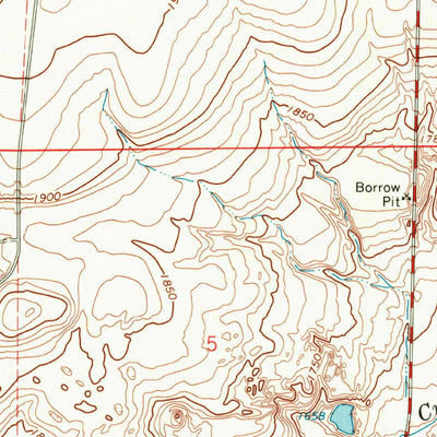 United States Geological Survey Pacific Lake, WA (1968, 24000-Scale) digital map