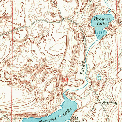 United States Geological Survey Pacific Lake, WA (1968, 24000-Scale) digital map