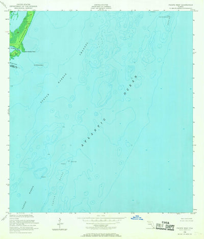 United States Geological Survey Pacific Reef, FL (1956, 24000-Scale) digital map