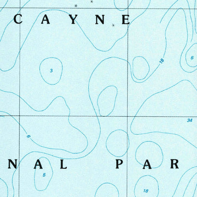 United States Geological Survey Pacific Reef, FL (1988, 24000-Scale) digital map