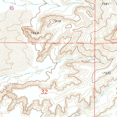 United States Geological Survey Pacific Springs, WY (1958, 24000-Scale) digital map