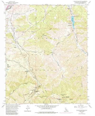 United States Geological Survey Pacifico Mountain, CA (1959, 24000-Scale) digital map