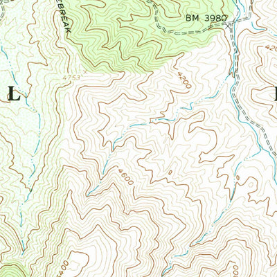 United States Geological Survey Pacifico Mountain, CA (1991, 24000-Scale) digital map