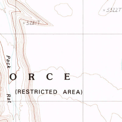 United States Geological Survey Pack Rat Canyon, NV (1987, 24000-Scale) digital map