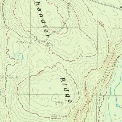United States Geological Survey Packard Lake, ME (1984, 24000-Scale) digital map