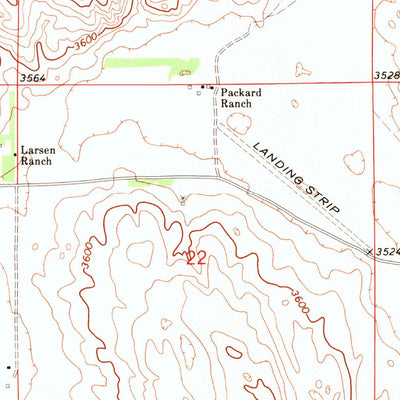 United States Geological Survey Packard Ranch, NE (1971, 24000-Scale) digital map