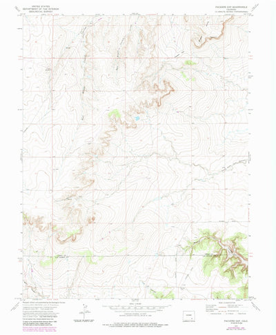 United States Geological Survey Packers Gap, CO (1972, 24000-Scale) digital map