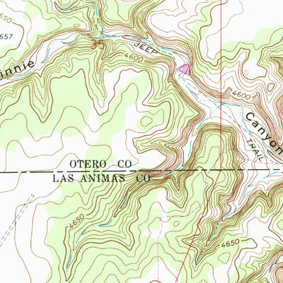 United States Geological Survey Packers Gap, CO (1972, 24000-Scale) digital map