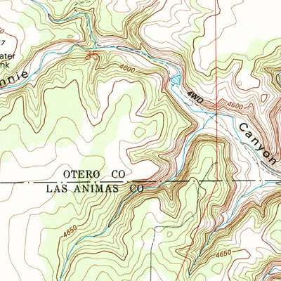 United States Geological Survey Packers Gap, CO (1993, 24000-Scale) digital map