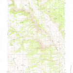 United States Geological Survey Packsaddle Canyon, WY (1984, 24000-Scale) digital map