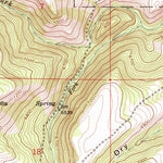 United States Geological Survey Packsaddle Lake, ID (1965, 24000-Scale) digital map