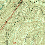 United States Geological Survey Packsaddle Mountain, ID (1996, 24000-Scale) digital map