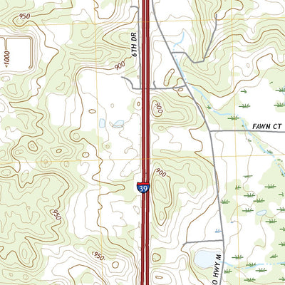 United States Geological Survey Packwaukee, WI (2022, 24000-Scale) digital map